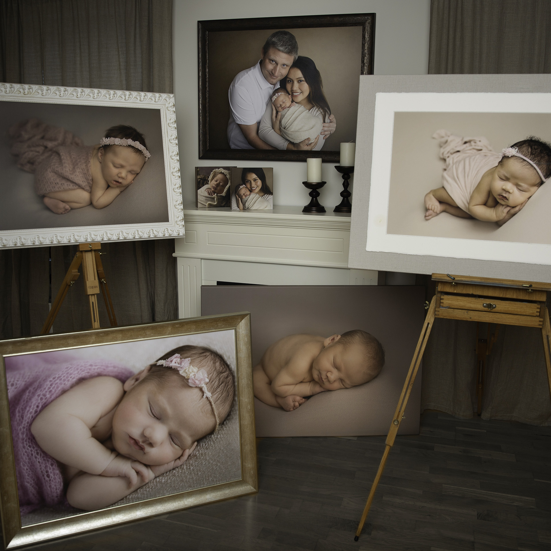Väggporträtt nyföddfoto gravidfoto nyföddfotograf nyföddfotografering fotograf Norrköping